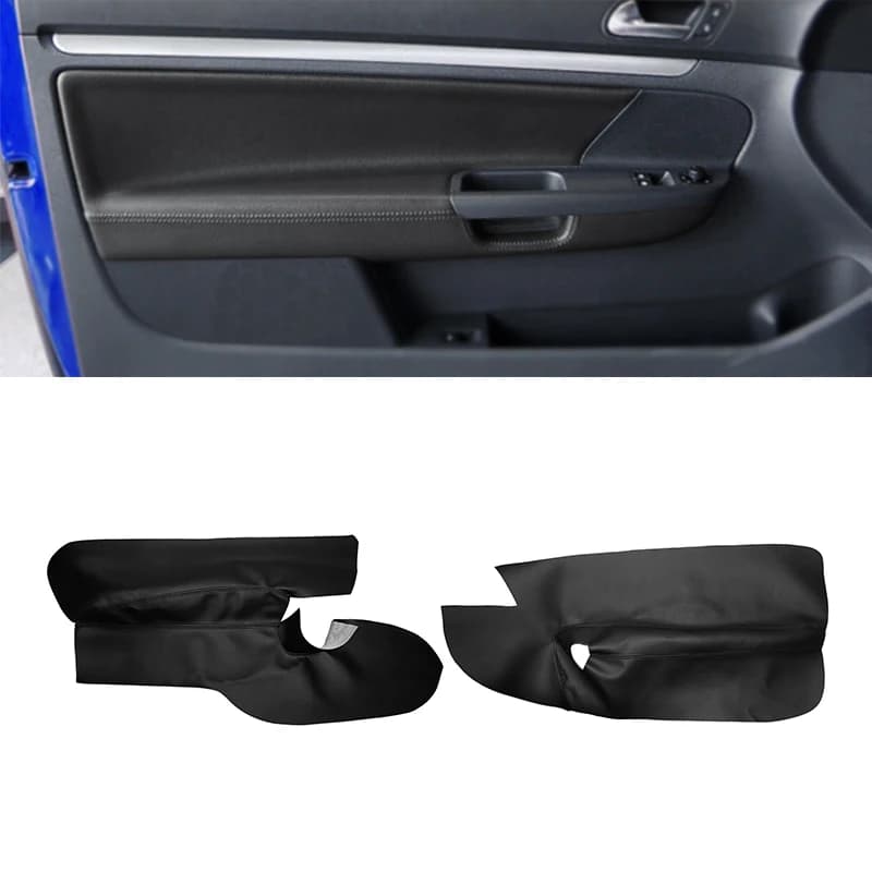 SOLO 3 Porte Auto In Pelle Morbida Porta Bracciolo Pannello di Copertura Per VW Golf 5 MK5 2005 - 2009 2010 Porta Bracciolo Pannello di Copertura adesivo Trim