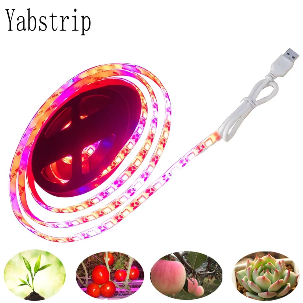 LED Coltiva Full Spectrum USB Light HAS CONDUCTION LA Stripe Red Blue 5050 60LED Phyto Lamps For interior flower seed Plant Hydroponic grow lamp