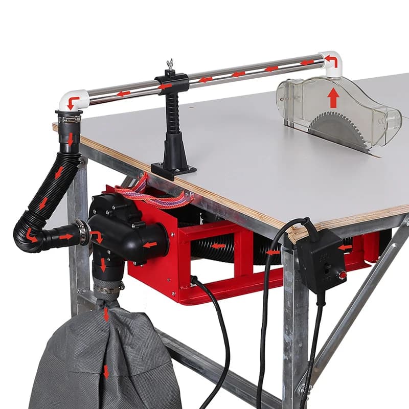 9 inch saw without dust, table saw, small flip-chip saw for wood processing, special vacuum cutting machine for plasterboard and wood