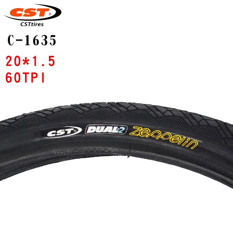 Pneumatico per bici pieghevole CST C1635 Zeppelin 20 pollici 20*1.5 1.75 40-406 47-406, pneumatico per bici pieghevole con ruota di piccolo diametro, pneumatico per bici BMX