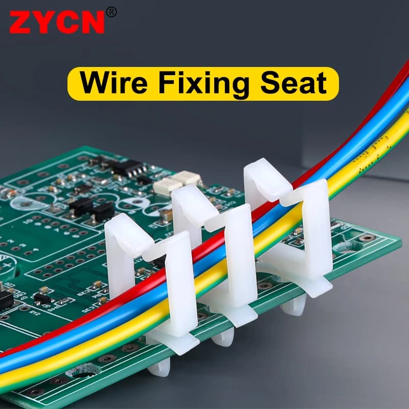 Fissaggio filo sedile PC bordo Nylon gestione cavi isolamento colonna cablaggio CHA-6/5/3/2/1 inserto rivetto spina organizzare supporto 100 pz