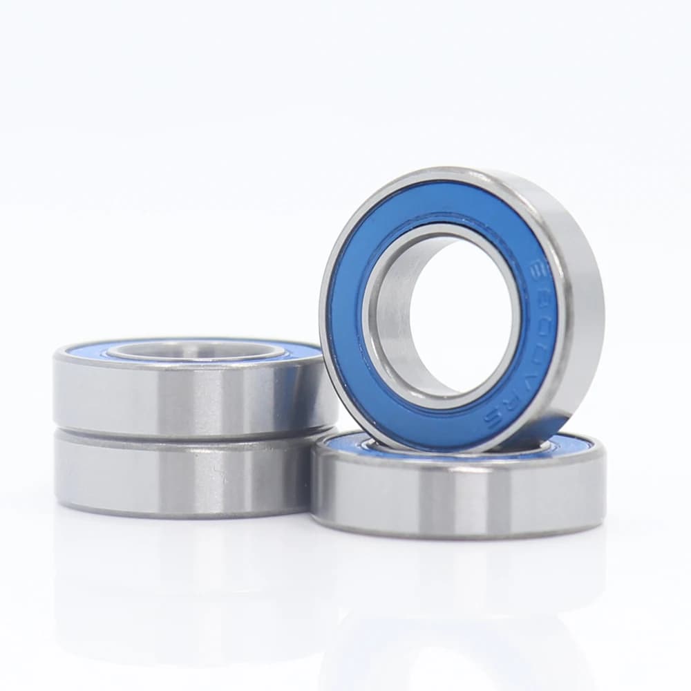 6800 VRS MAX Bearings 10*19*5mm ( 4 PCS) bike Blue Chromed Steel Pin Sealed with Fat 6800LLU Full Cart Ball Bearings