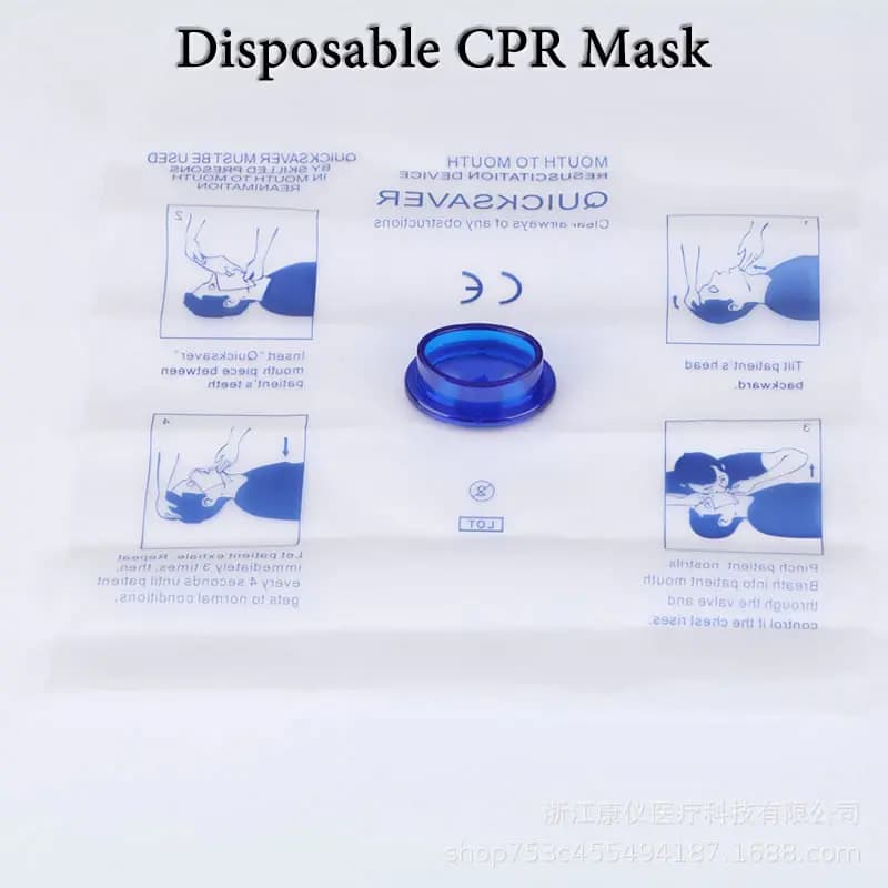 5/10Pcs maschera CPR usa e getta portatile bocca a bocca risparmio rapido per viaggi Outdoor Camp kit di pronto soccorso accessori