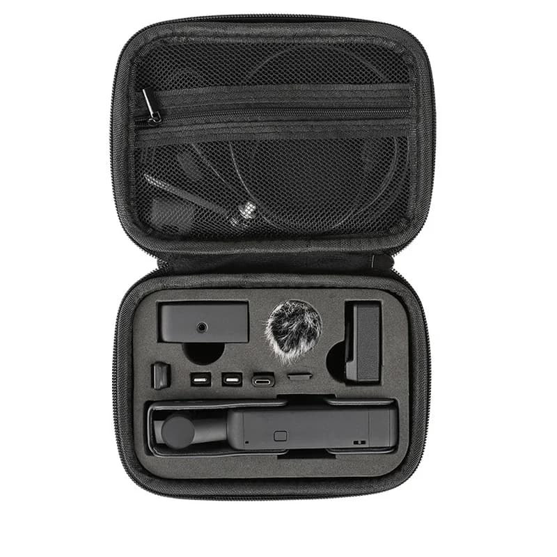 custodia portatile per fotocamera tascabile Maniglia per borsa/trasmettitore/adattatore/scatola portaoggetti per scheda di memoria per fotocamera dji osmo pocket 2