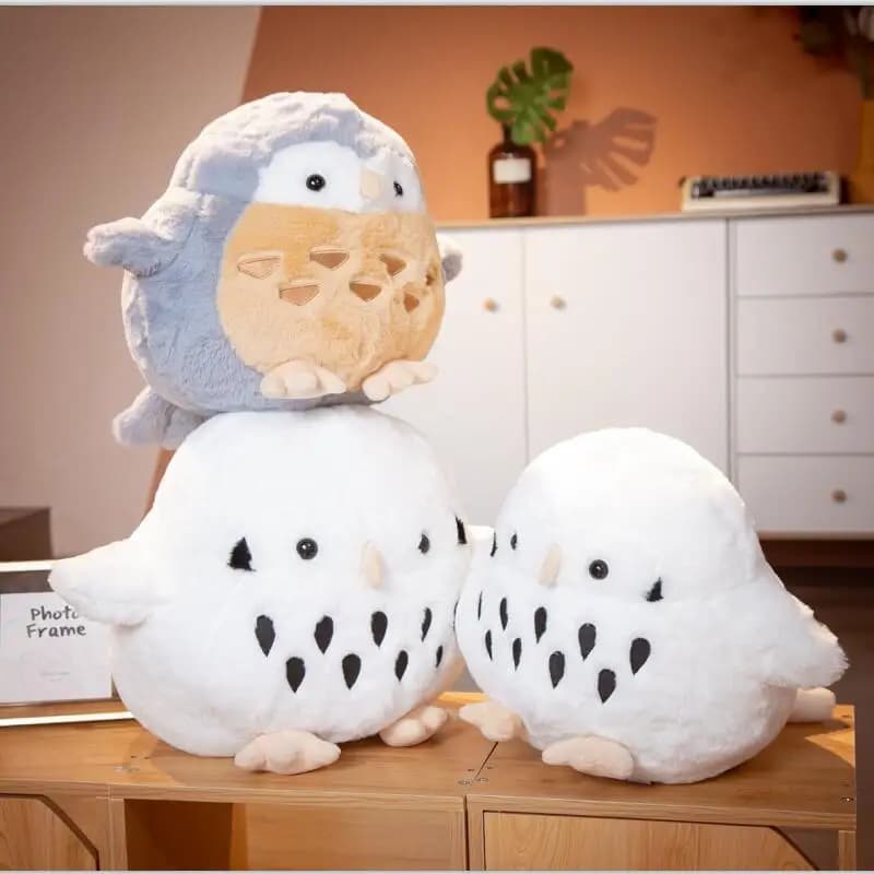 Cute peluche gufo cuscino bambole farcite peluche morbido Kawaii abbraccio cuscino cuscino per il compleanno di natale