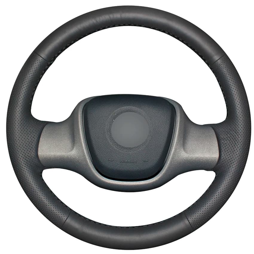 Custom Black Leather Car Seat Cover for Smart Fortwo