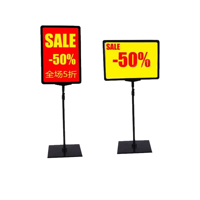 Espositore per poster pubblicitari pop per supermercati, cornice per foto A3, A4, A5, cartelloni pubblicitari per cartellini per etichette dei prezzi, scaffale per promozioni