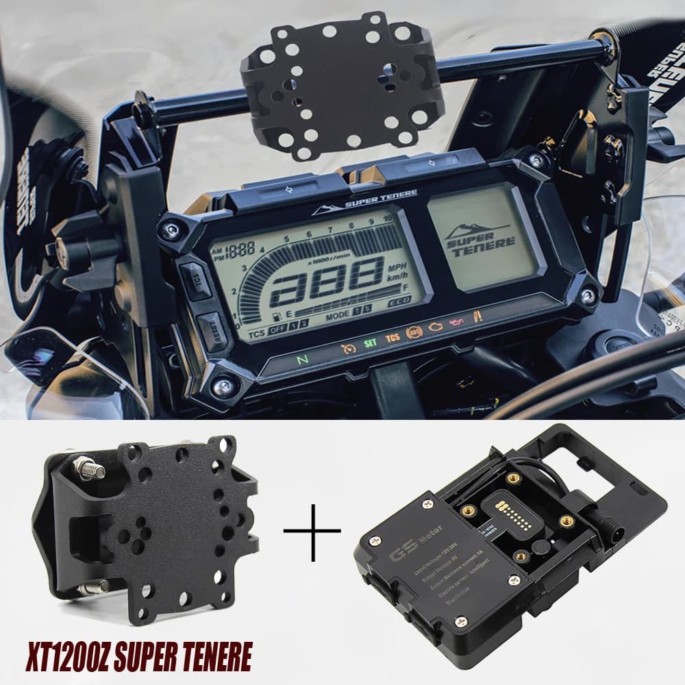 Motorcycle Accessories for YAMAHA XT1200Z XT 1200 Z Super Tenor 2017-2020 USB navigation bracket for mobile phone smartphone GPS
