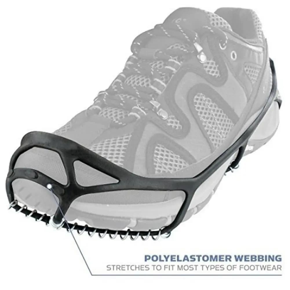 1 paio copriscarpe per sport all'aria aperta ramponi antiscivolo tacchetti da passeggio con impugnatura sul ghiaccio per scarpe da trekking stivali da alpinismo