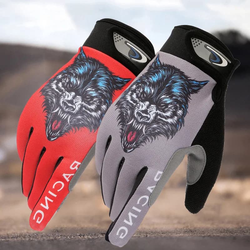Guanti da uomo estate primavera lupo testa di teschio traspirante antiscivolo touchscreen ciclismo sport moto esercizio guanti da donna