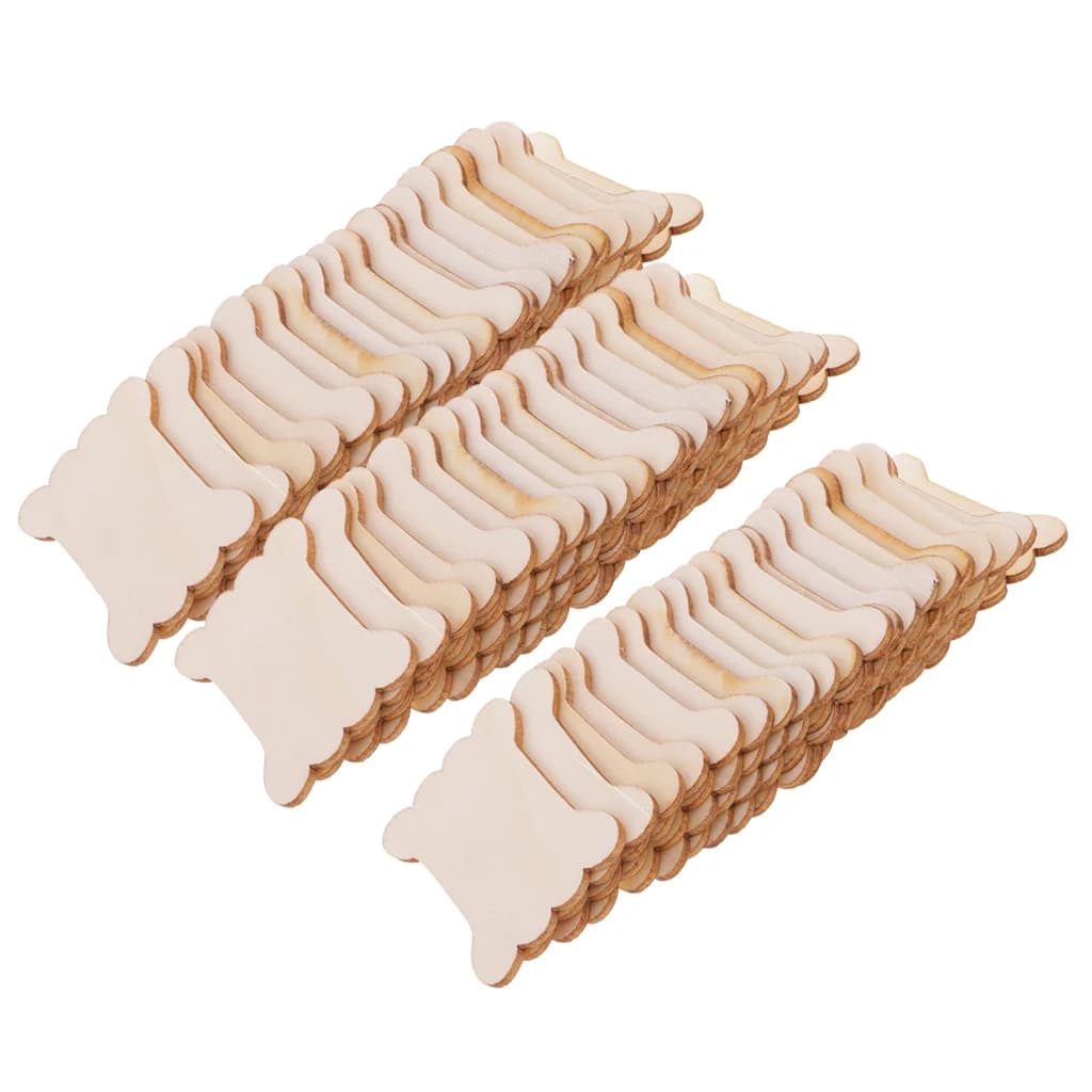 20PCS/40PCS/60PCS Filo interdentale in legno a forma di osso Bobina di filo da ricamo Filo interdentale fai da te Punto croce Supporto per organizzatore Forniture per cucire