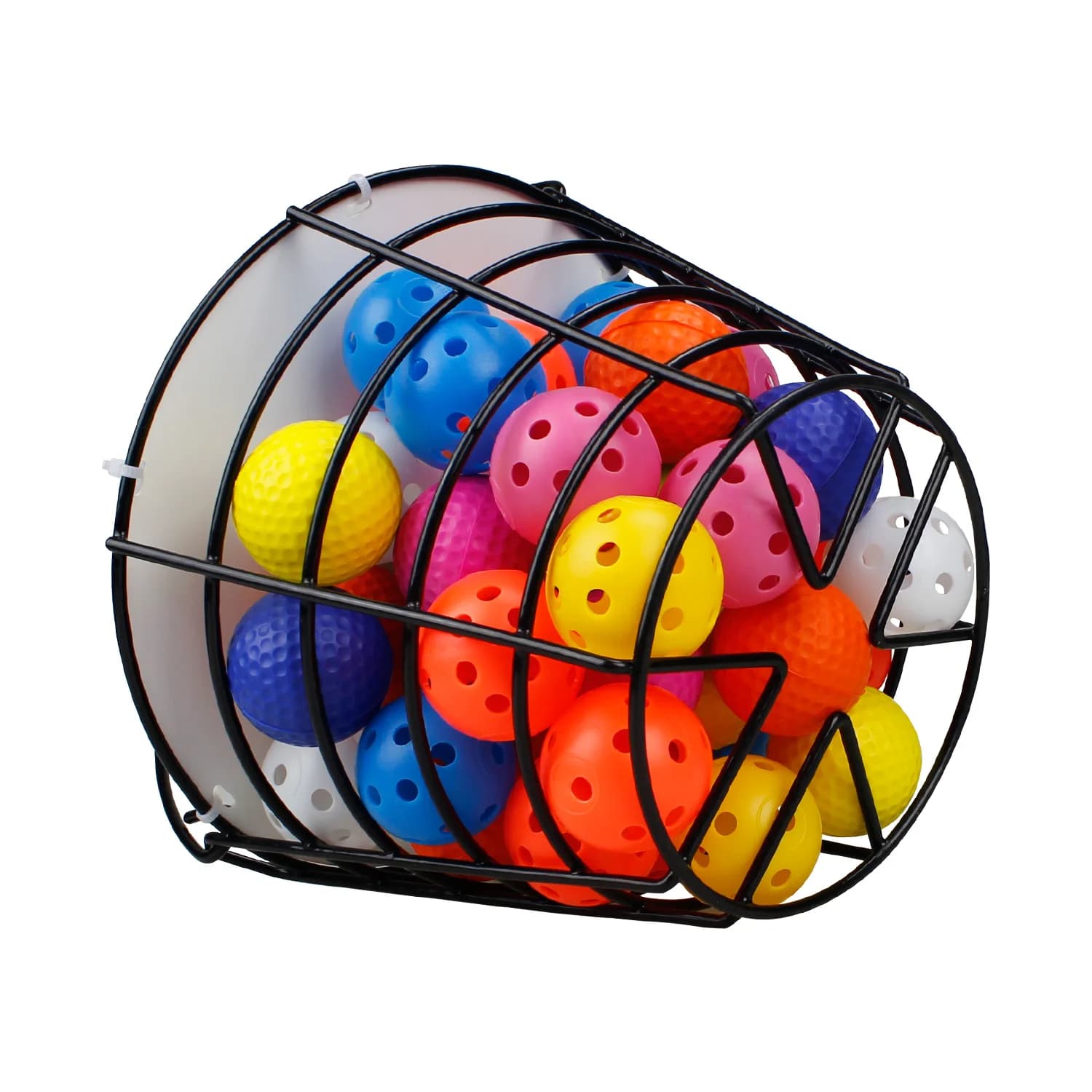 Palline da golf in plastica Crestgolf Palline da golf per pratica in schiuma sportiva cava con secchio in metallo