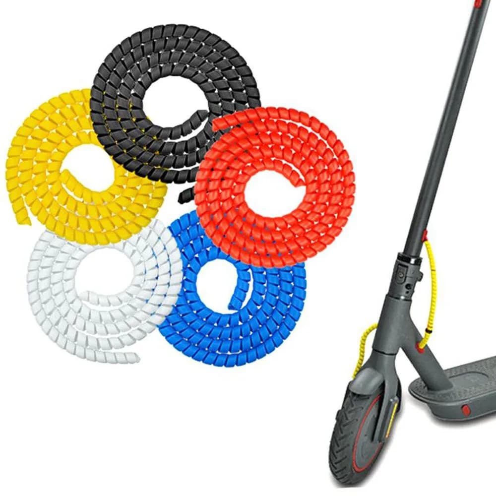 1m Line Organizer protezione spirale avvolgimento cavo di avvolgimento protezione filo tubo di copertura per scooter elettrici XIAOMI M365/PRO