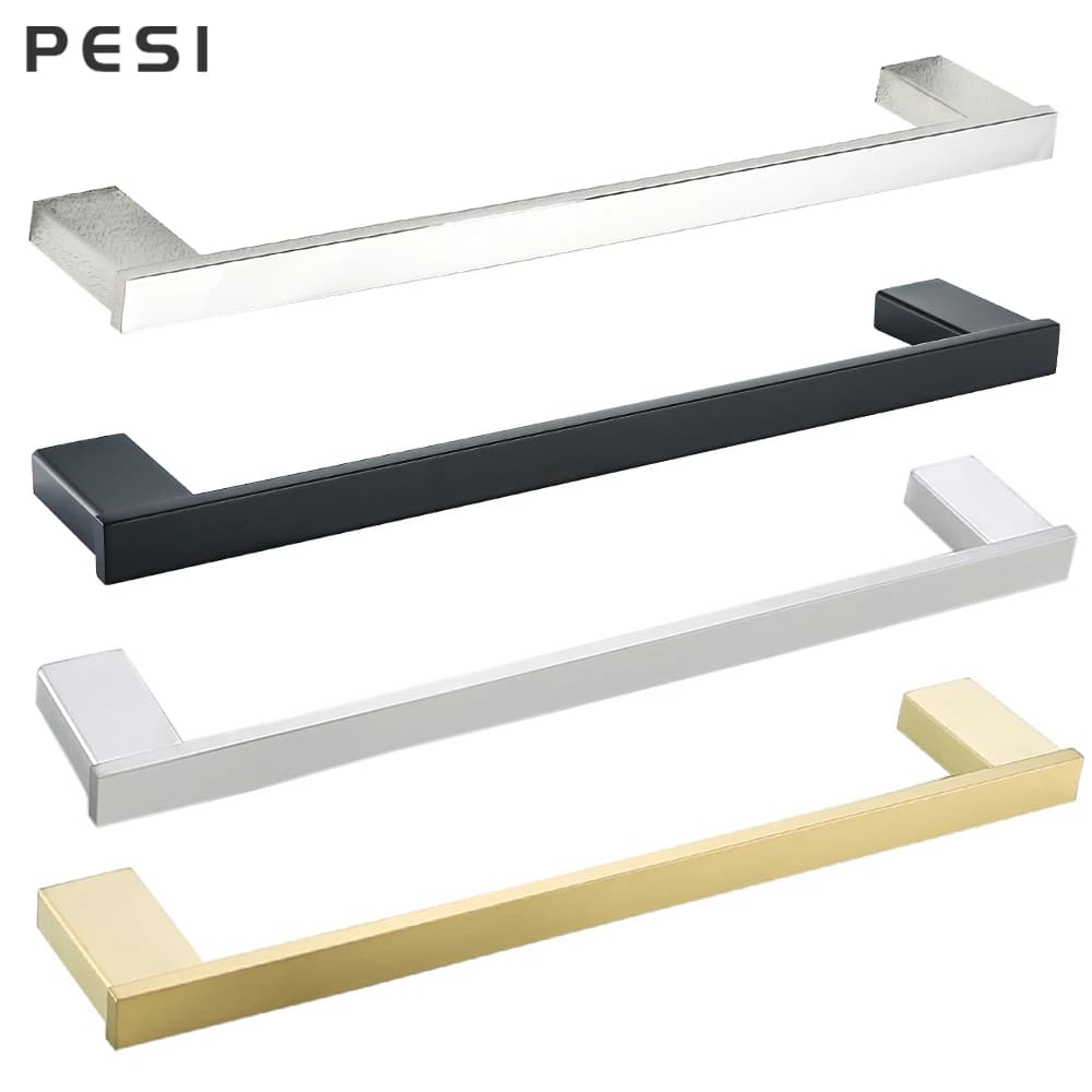 Portasciugamani da bagno nero da 18 pollici portasciugamani da parete in acciaio inossidabile 304 portasciugamani da parete per accessori da bagno per asciugamani