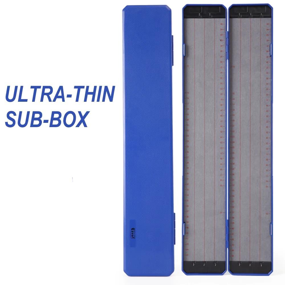 Long Fishing Line Organize Box Fishing Drilling Plants At Carpa Face Hair Rig Storage Box Rigid for Rigs Fishing Line Support X181G