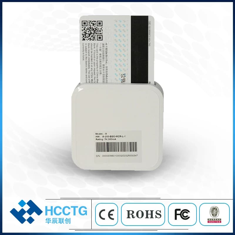 Multi in 1 Bluetooth EMV PCI NFC lettore di schede con Chip magnetico scrittore I9