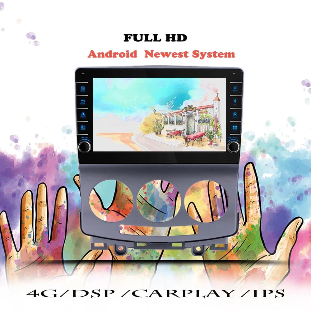 Android 14 128GB Lettore video multimediale automatico per Mazda 5 2005 2007 2009 2010 Autoradio Audio Stereo GPS Navigazione DVD Cassetta