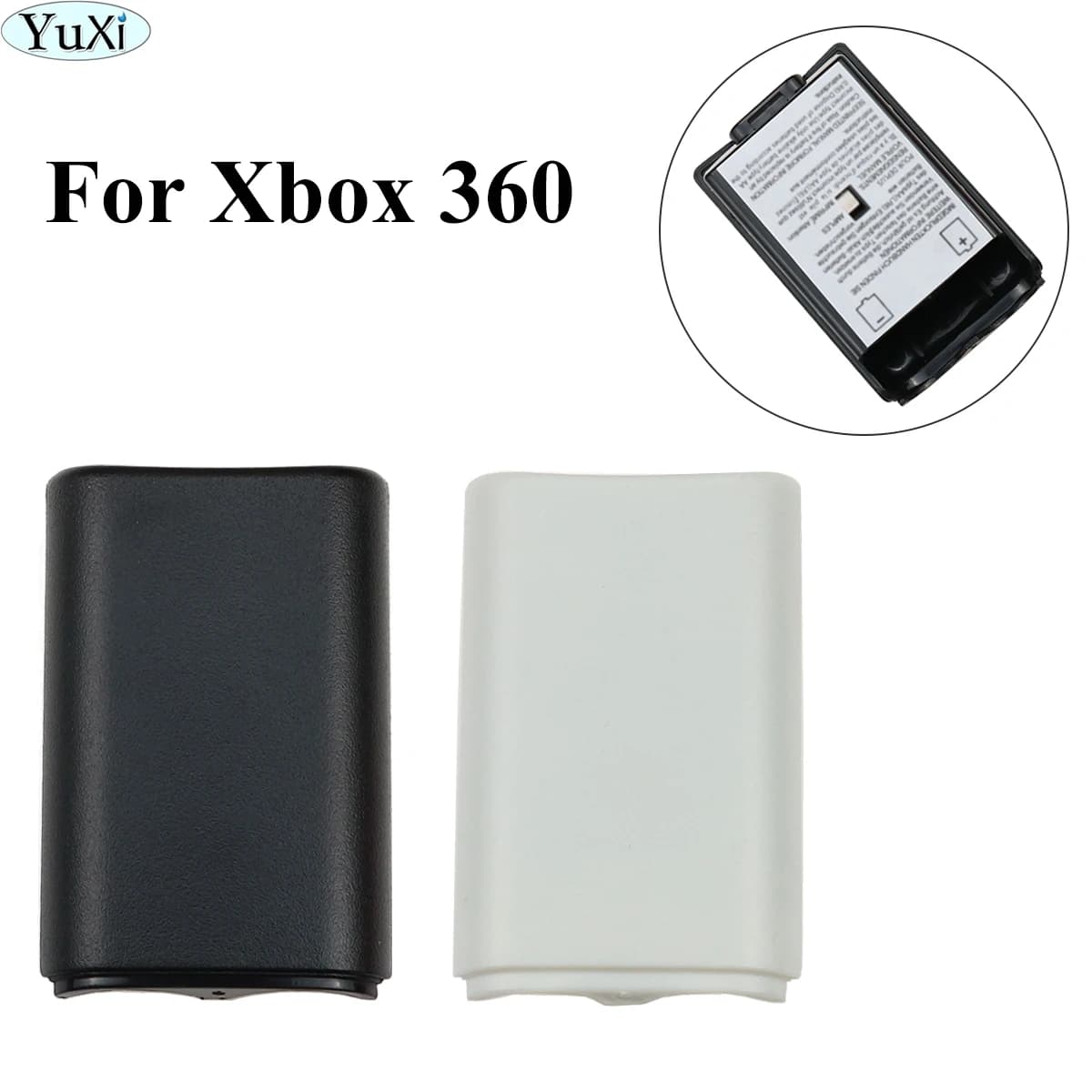 Custodia per batteria da gioco YuXi per custodia per batteria Xbox 360 custodia per batteria ricaricabile per Controller Wireless con accessori per Gamepad adesivo
