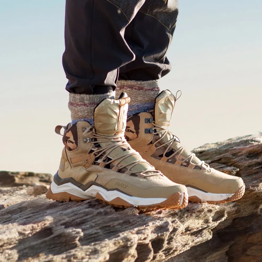 RAX Men Hiking Shoes Waterproof Outdoor Sneakers Men Leather Trekking Boots Climbing Hunting Shoes Women Walking Tactical shoes