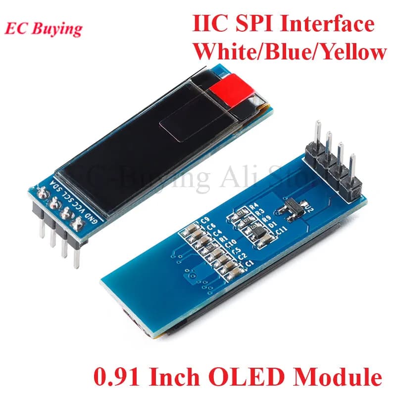 0,91 inch 0,91 inch OLED Module White/Blu/Give 128X32 IIC I2C LED LCD Display Module SSD1306 SPI Interface for Arduino