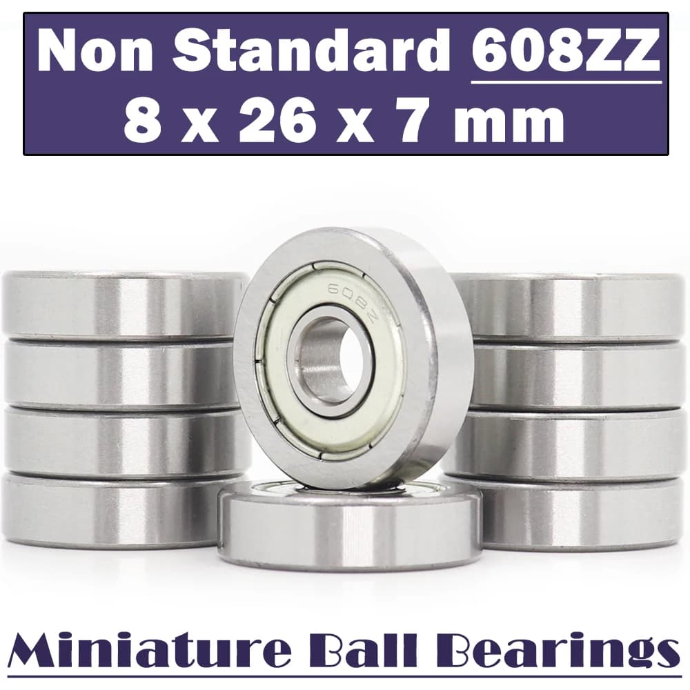 608zz cuscinetto Non Standard 608 8*26*7mm (10 pezzi) cuscinetti a sfera ruota 608z