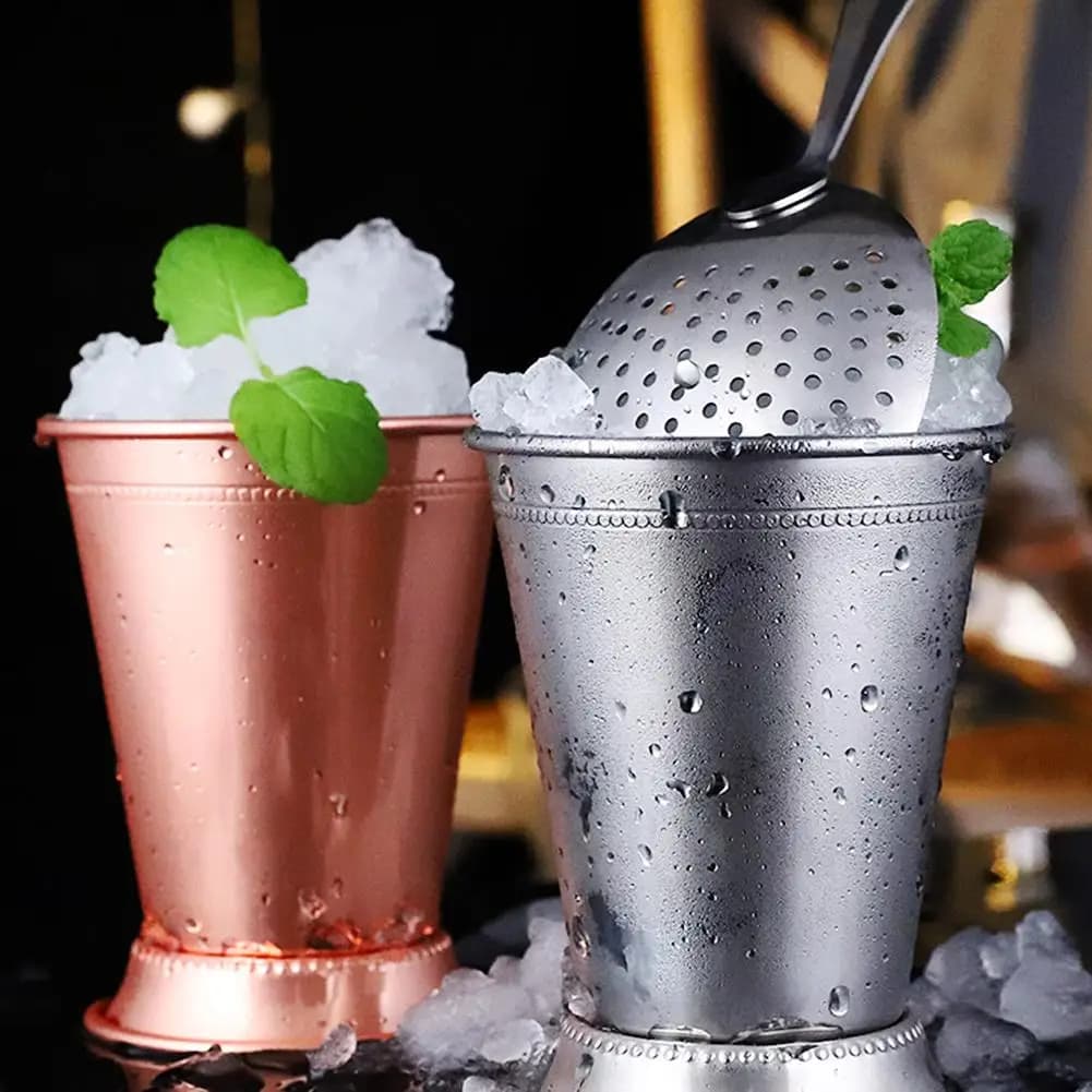 Tazza per bevande da cocktail, birra, festa, bar, mela, Mojito, menta, julep, in acciaio inossidabile da 360 ml