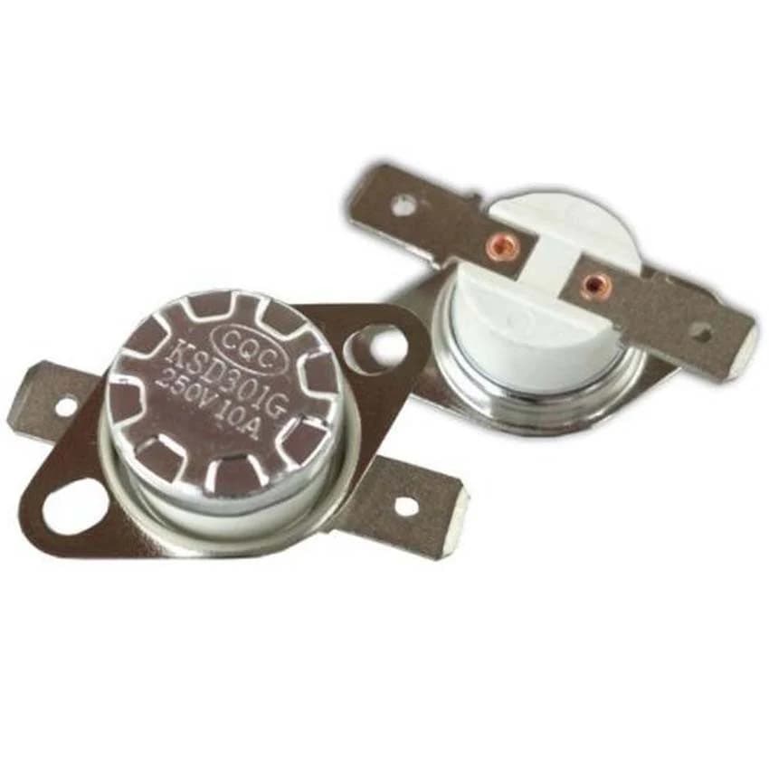 Interruttore termostato in ceramica normalmente chiuso 2 pezzi 150/160/170/180/185/200/210/220/240/250/260/280/300 ℃ Interruttore del sensore di temperatura
