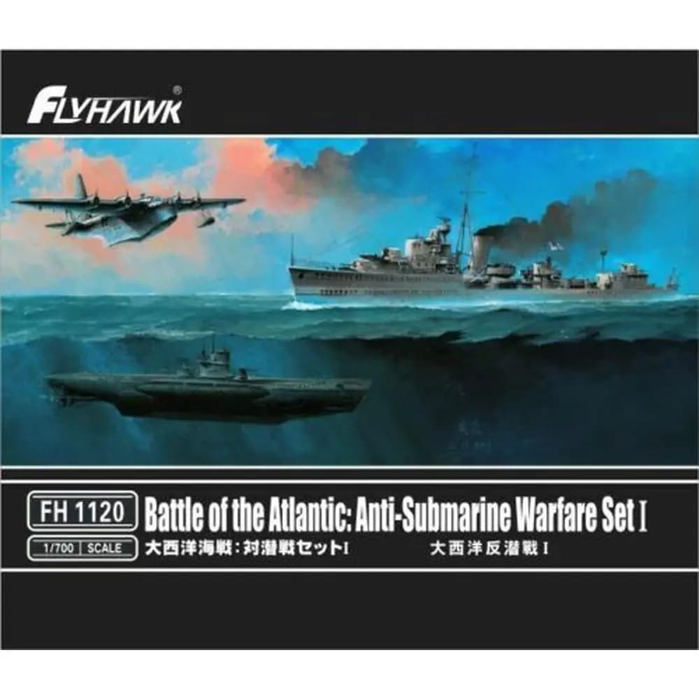 Flyhawk FH1120 1/700 Battle of the atlas: Set da guerra anti-sottomarino Kit modello in scala I