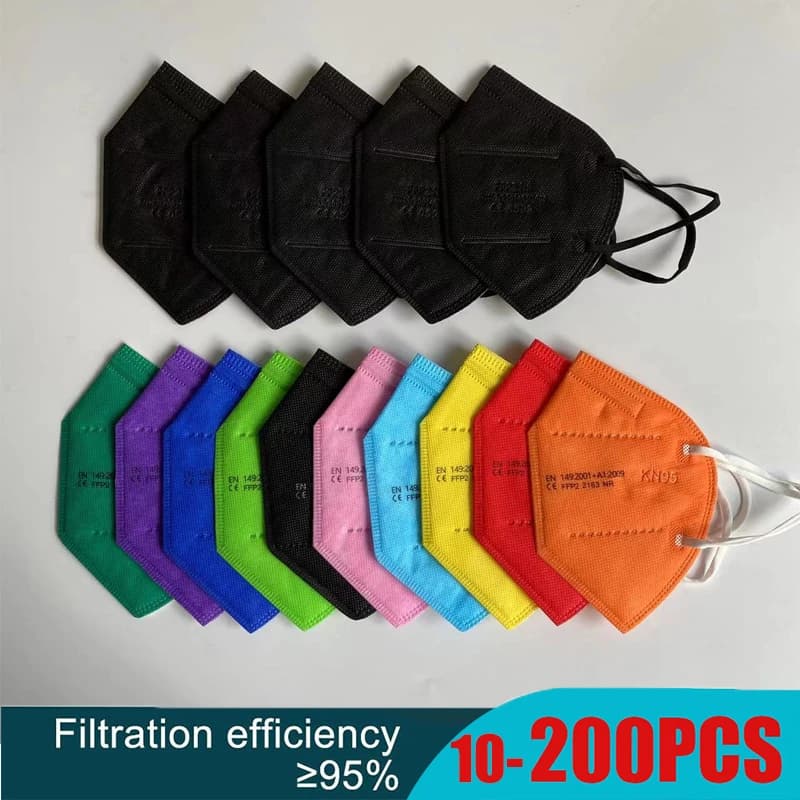 10-200 PCS ffp2 Maschere KN95 Mascarillas ffp2reutilizable CE 2163 Certificadas Spagna ffp2kn95 Mascarilla fpp2 Maschera KN 95 ffp2mask