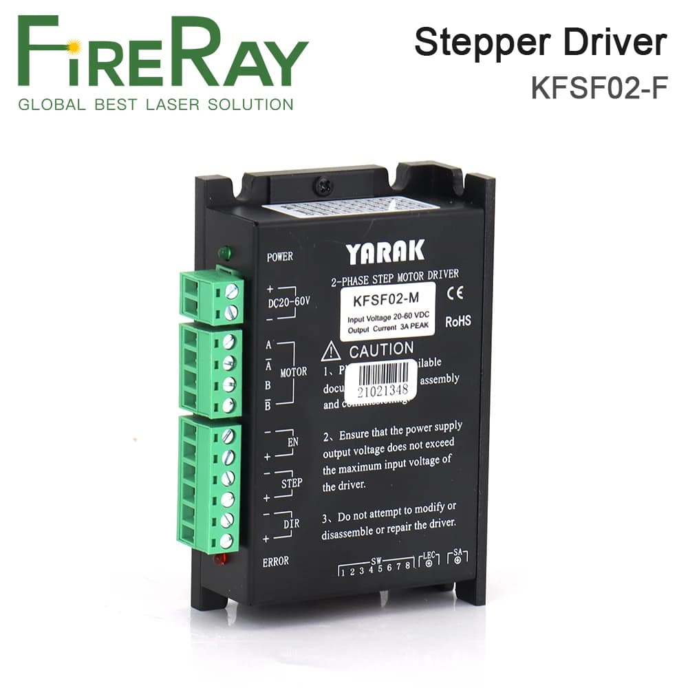 Driver motore passo-passo FireRay Yueming YARAK KFSF02-M per macchina per incisione e taglio laser invece Y2S3060-M