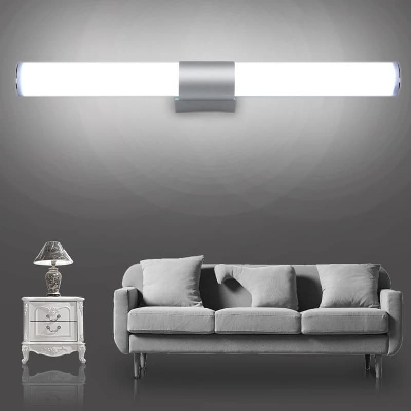 Lampada da parete a LED moderna per la casa strisce lunghe Super luminose luce a specchio a Led decorazioni per interni semplici luci acriliche per la camera da letto del bagno