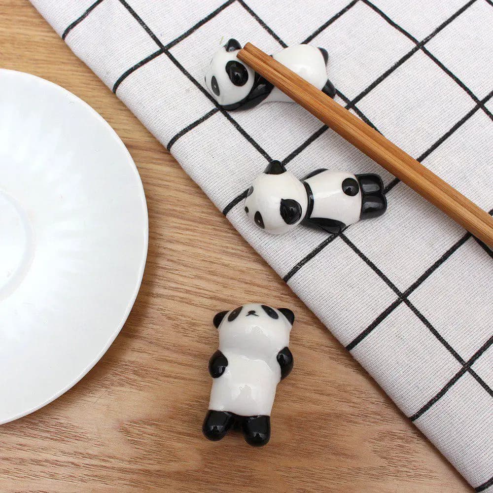 Cartoon Panda Bacchette Supporto Coltello in ceramica Porta forchetta Cinese carino Posate Bacchette Resto Rack Stoviglie per la casa Utensili da cucina
