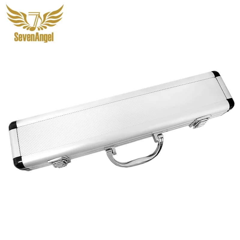 Custodia per flauto portatile in lega di alluminio seven angel flauto professionale borsa in bambù Dizi accessori per strumenti musicali scatola di immagazzinaggio