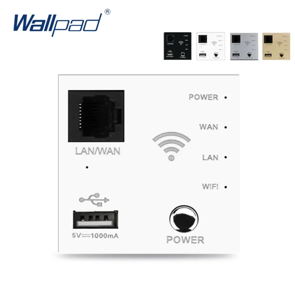 Wallpad Router incorporato da parete ripetitore Wifi caricatore USB tasto funzione per modulatore solo 52*52mm
