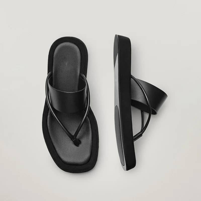 2026 Summer Fashion Women's Slippers Office Lady Tide Clip Toe Flip Flops Shoes Woman Black Platform Sandalias Mujer Slides Shoe
