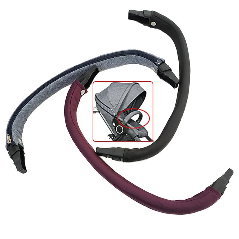 Barra paraurti per Stokke xplaty V3 V4 Dsland B-beko bracciolo per passeggino barra di sicurezza per bambini con copertura in tessuto carrozzina sostituire accessori