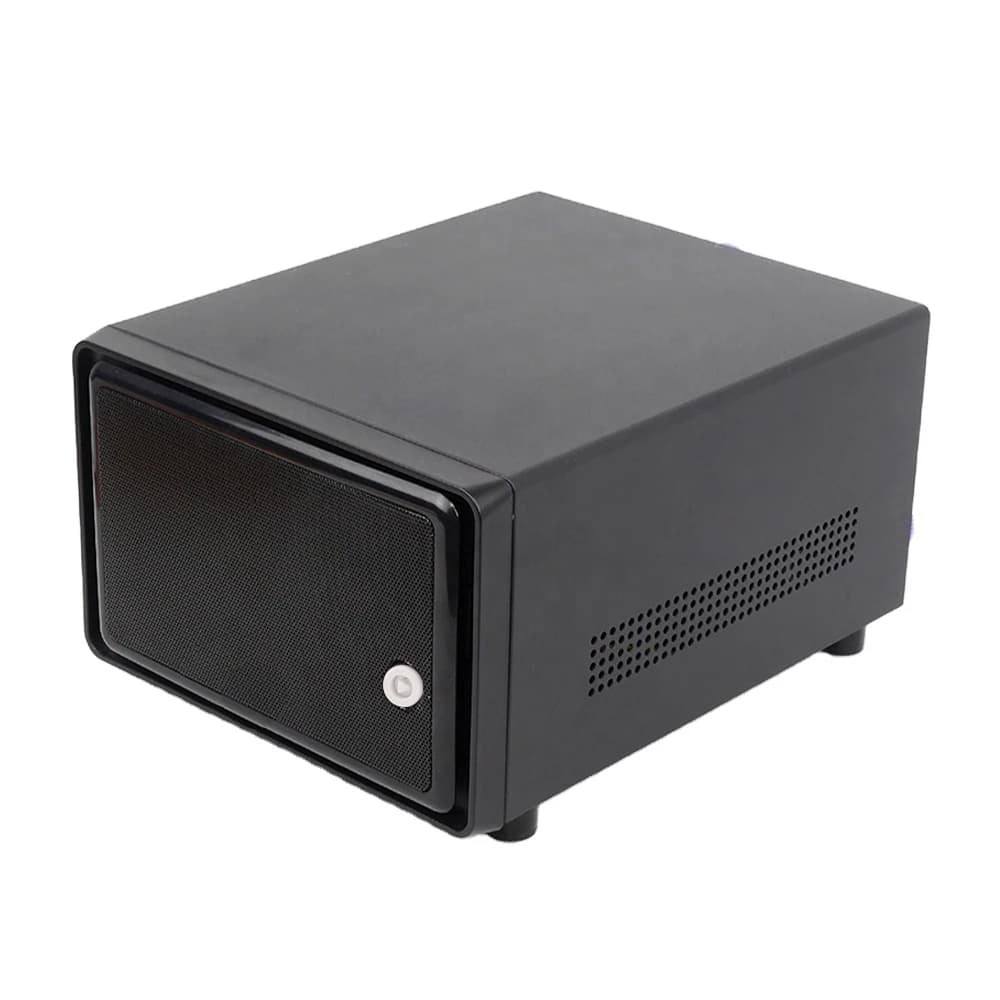 Nuovo supporto per telaio di archiviazione NAS Hotswap HDD da 2 alloggiamenti Scheda madre MINI ITX per archiviazione di data dell'home office con backplane Sata 6G