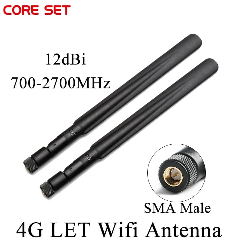 4G LET Wifi Antenna 12dBi Ad Alto Guadagno SMA Maschio Omnidirezionale Antenna 700-2700MHz antenna modem per 4G 、 GSM 、 GPRS