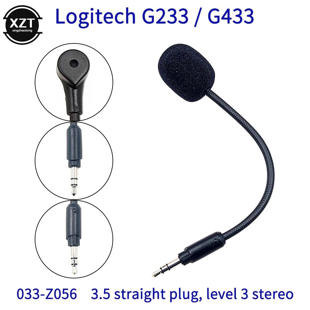 For Logitech Microphone Game Headphones for Logitech G433 G233 GPro GPROX Gaming Headphones Mic 3 Poly OFC Spare Foam