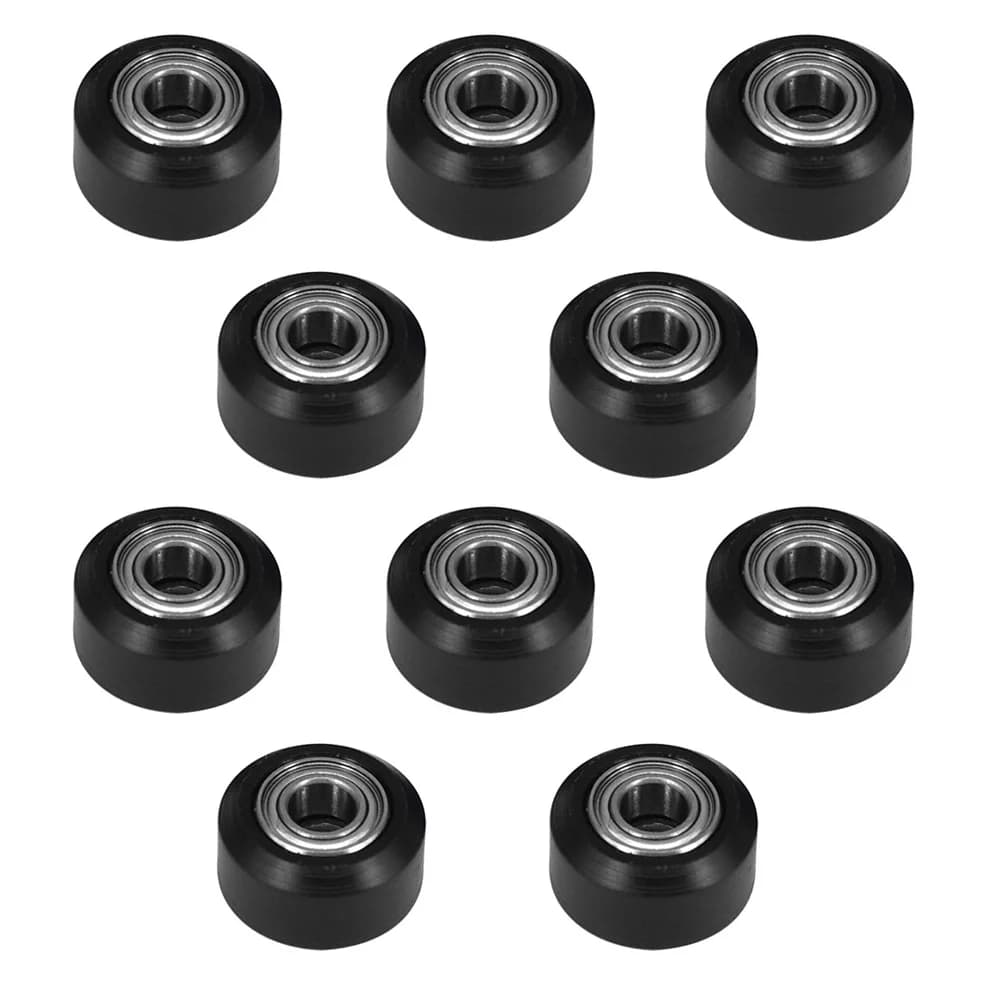 Befenybay 10 PZ POM Small Pulley Wheel 5 mm Hole with Double 3D Printer Bearing and CNC Machines