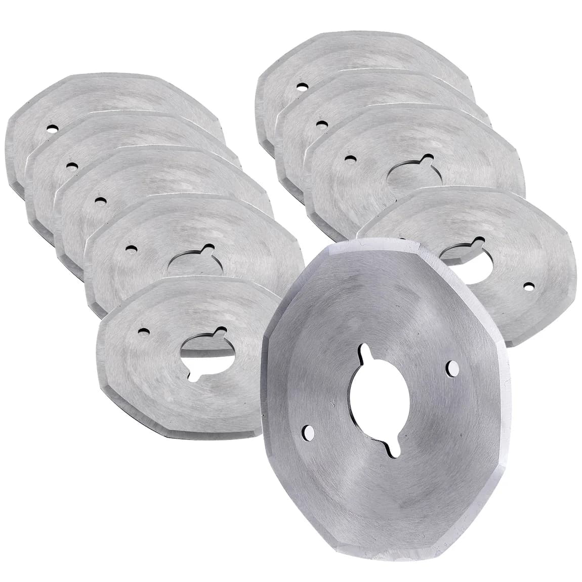 10 pz acciaio legato 70 YJ-70A lama rotonda rotante macchina elettrica sega taglio panno tessile coltello taglierina tessuto utensili manuali fai da te