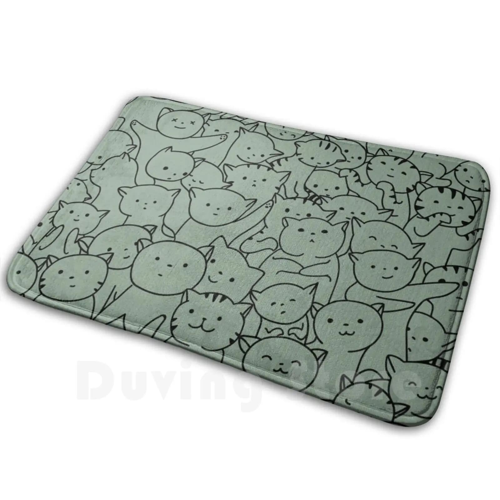 Cat Army Mat Rug Carpet Anti-Slip Floor Mats Bedroom Crazy Cat Lady Carpet Cut Cat Carpet Adorable Cat Carpet Cat Army Carpet