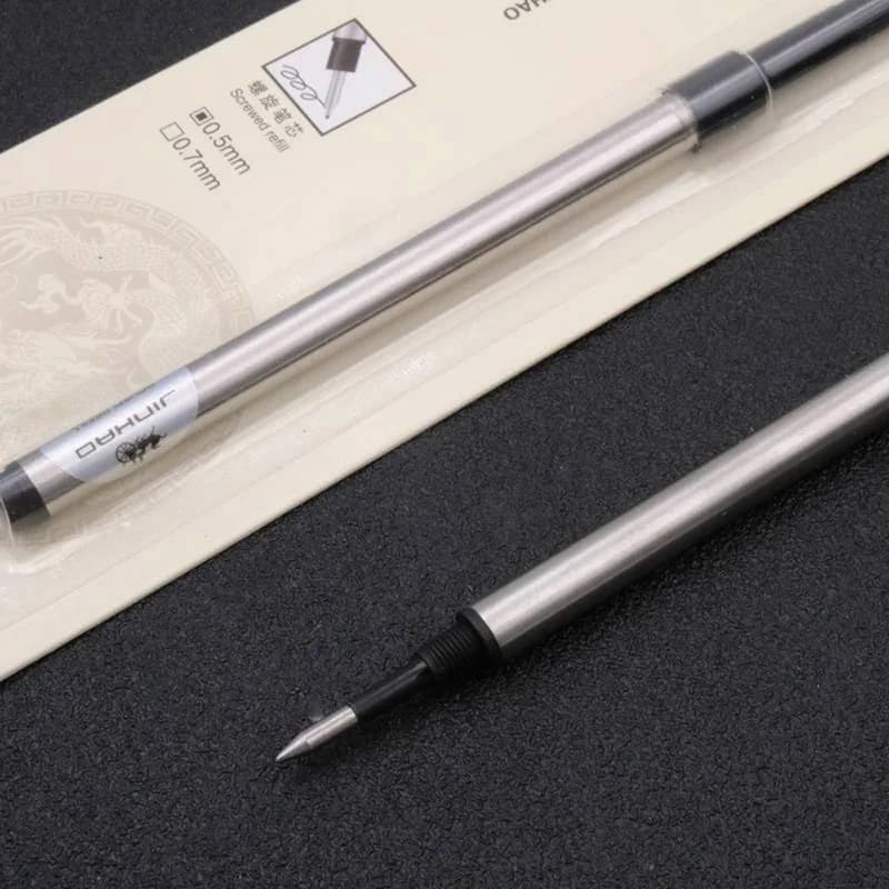 2pc jinhao fit 159 599 189 950 black Offer Special Ink Revolving RollerBall Pen refills Stationery Office School Supplies Writin