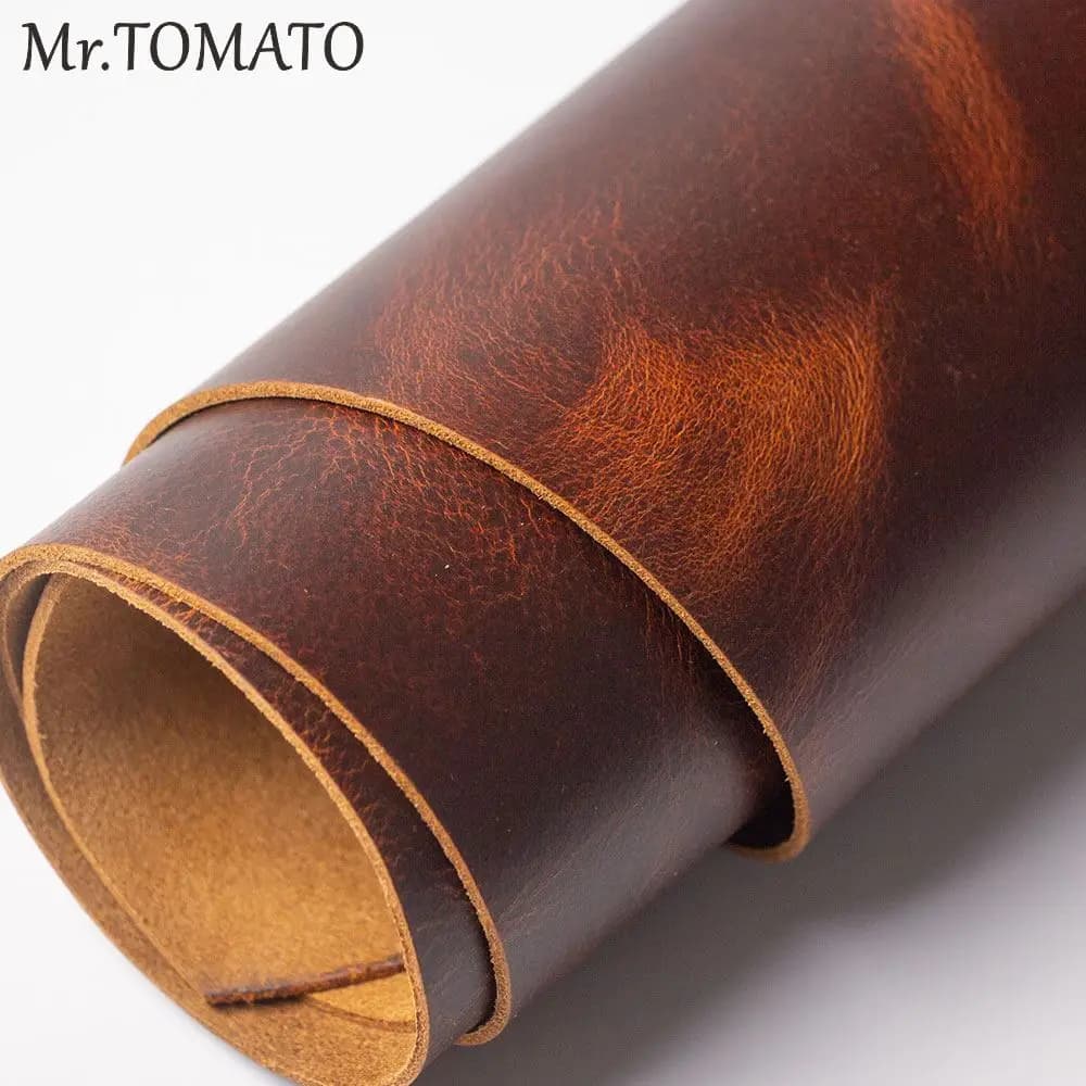 Pelle di vacchetta in vera pelle spessa cera dura Primo strato Pelle di muccaciata nascosta pezzo di pelle vintage fai da te artigianale in pelle