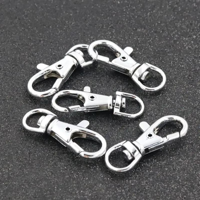10pcs 37mm Stainless Steel Buckle Losber Claps Connector For Jewelry Making Dy Necklace Bracelet Finding Accessories Wholesale