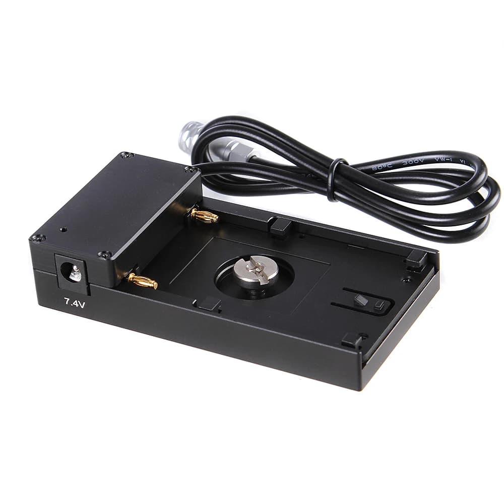 12V Mount Plate Adapter for Sony NP-F970 F960 F770 F750 F570 F550 Battery to Blackmagic Camera BMD BMCC 4K BMPCC Camcorder