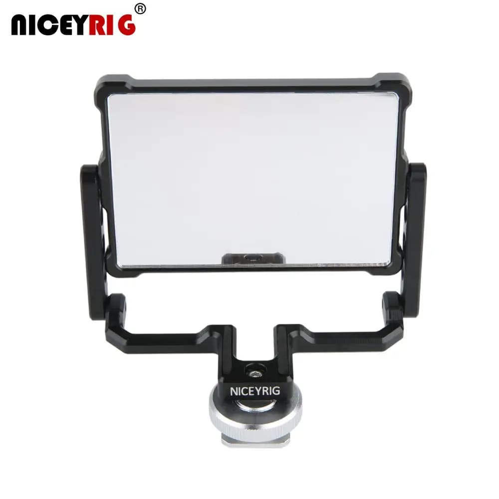 Niceyrig DSLR Camera Phone Folding Mirror for Shooting with Tipper Screen for iPhone Sony Lumix Canon