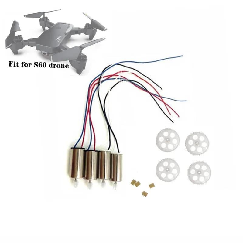 S60 RC Drone pezzi di ricambio elicottero CW CCW motori accessori per ingranaggi