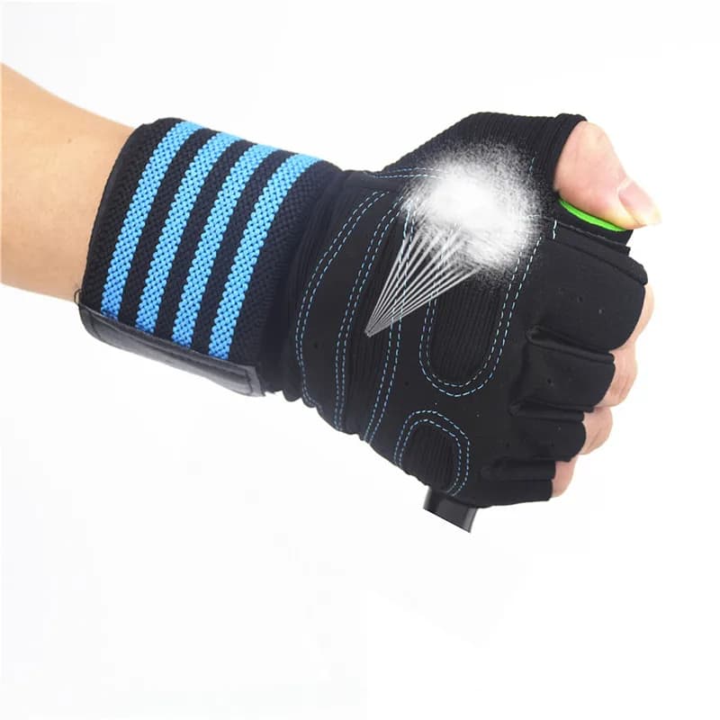 Gym Gloves for weight lifting with wrist support for men and women, breathable gloves for training, cycling and gym