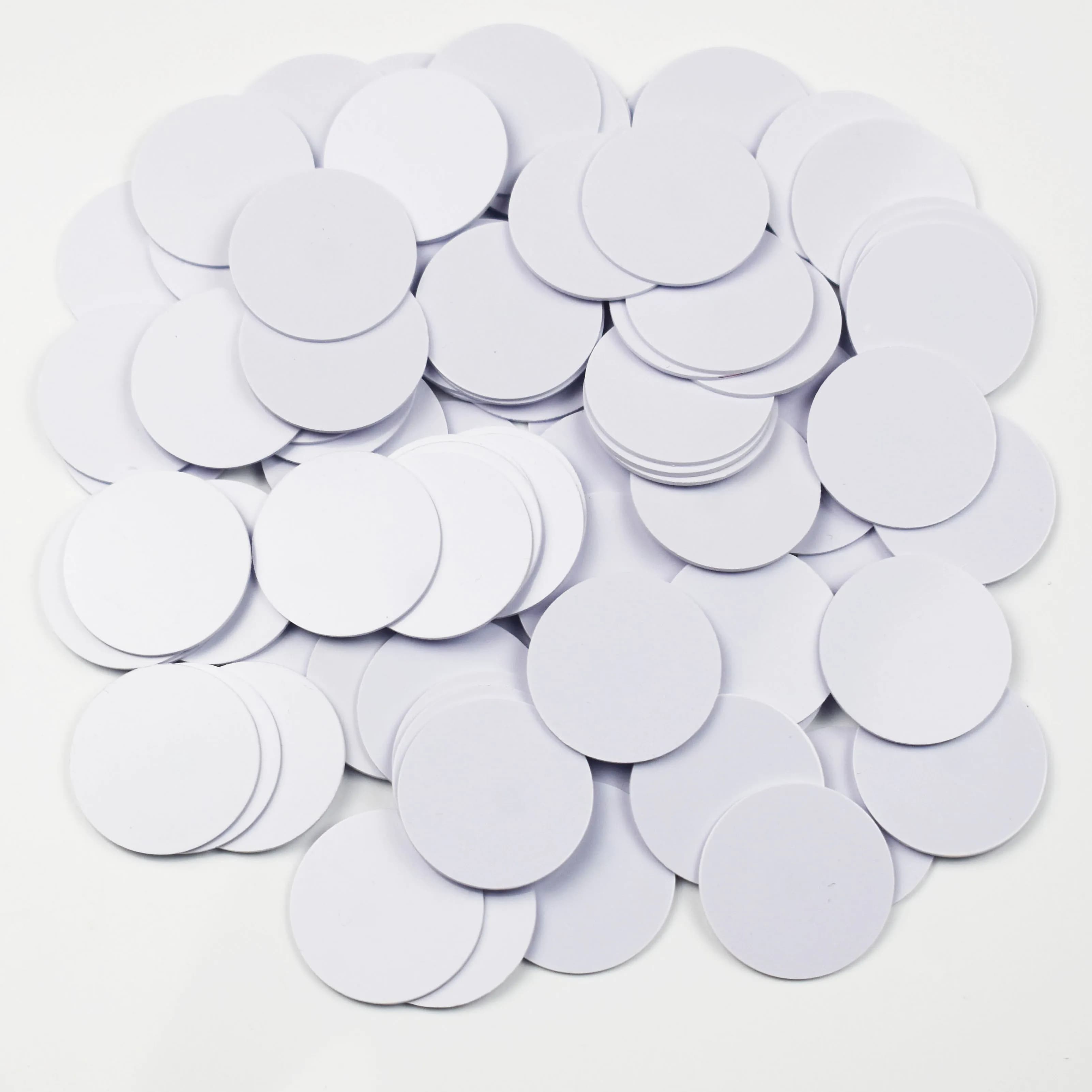 10 Pezzi/Lotto Tag NFC in PVC da 25mm 13.56Mhz UID Modificabile 1K S50, Scheda Clonabile Riscrivibile Sectors 0 Block 0